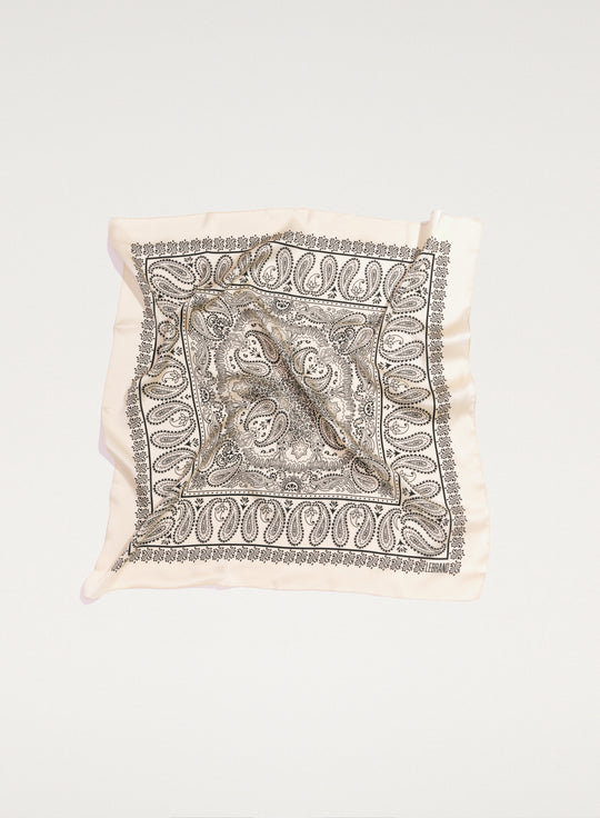 Bandana Jedwabna Ecru
