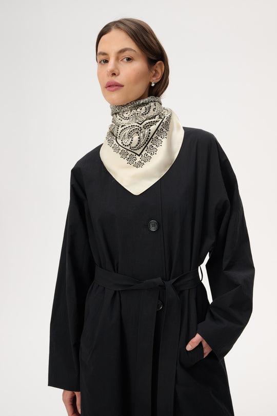Bandana Jedwabna Ecru