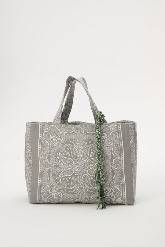 Gray cotton shopper bag - Capri