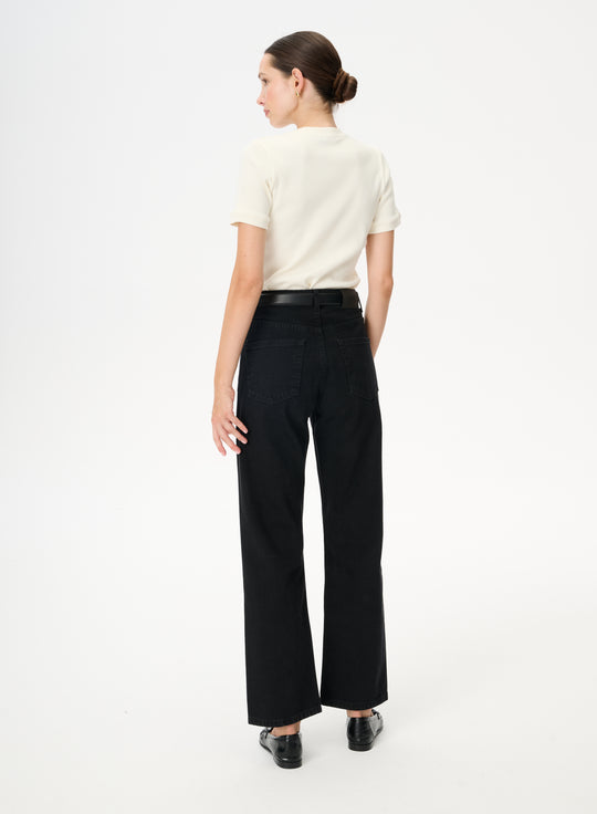 Black straight leg jeans - Moss